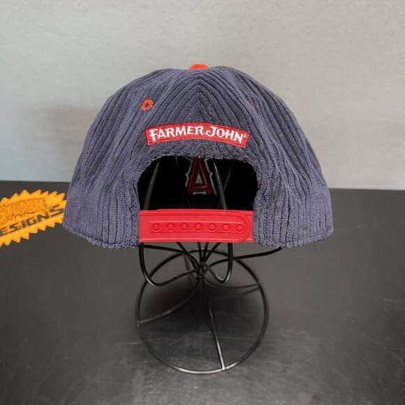 Angels Corduroy Snapback Baseball Hat Cap Farmer John Rope Cord LA Anaheim - Picture 3 of 7
